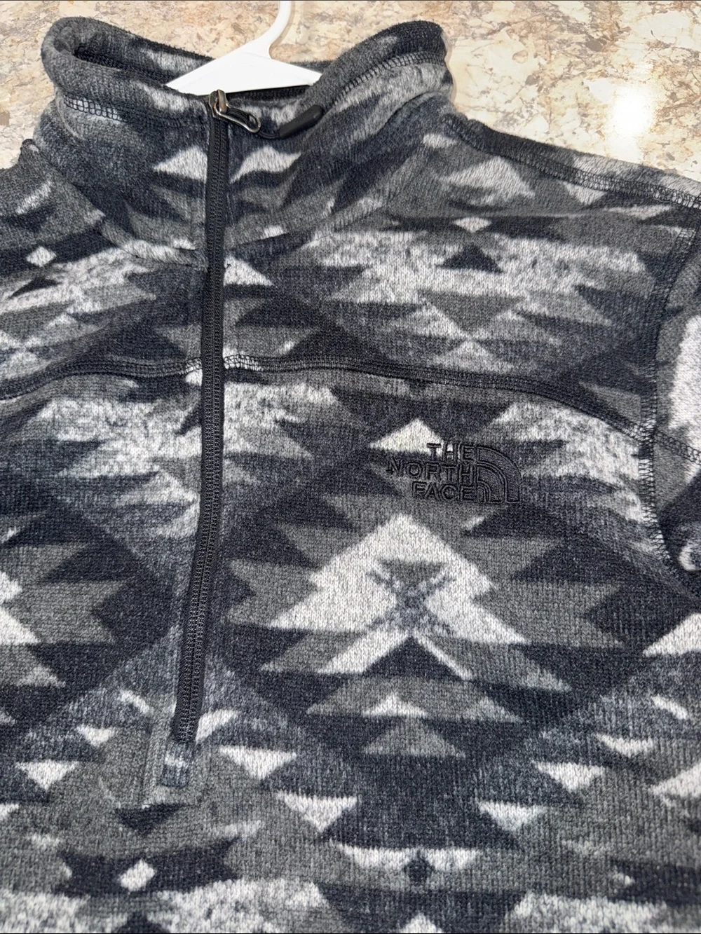 The North Face Men's Grey and Black Sweatshirt